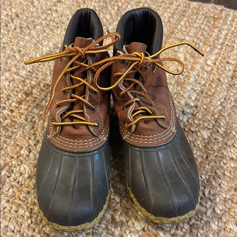 L.L. Bean Brown and Black Ankle Boots